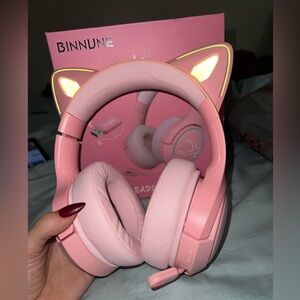 Wireless Pink Gaming Headset